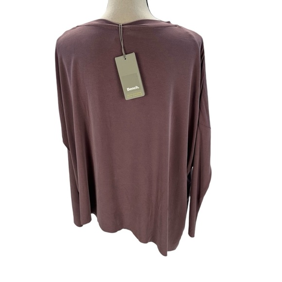 Bench Long Sleeve Crew Neck T-Shirt - Purple - size Small - Picture 3 of 8